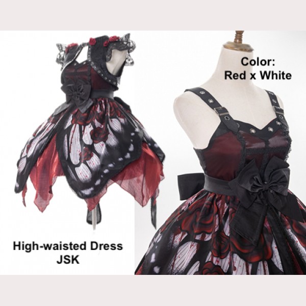 Butterfly Effect Series Blood Rose Gothic Lolita JSK / SK by Star